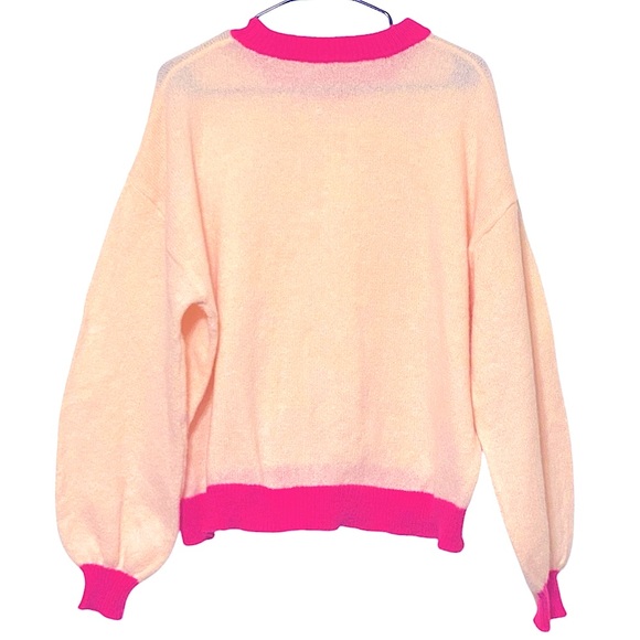 Pink Neon Pop Lightweight Sweater - Picture 3 of 3